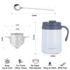 Portable Stainless Steel Manual Coffee Cup with Double Wall Insulation for Travel and For Outdoor Coffee Lovers