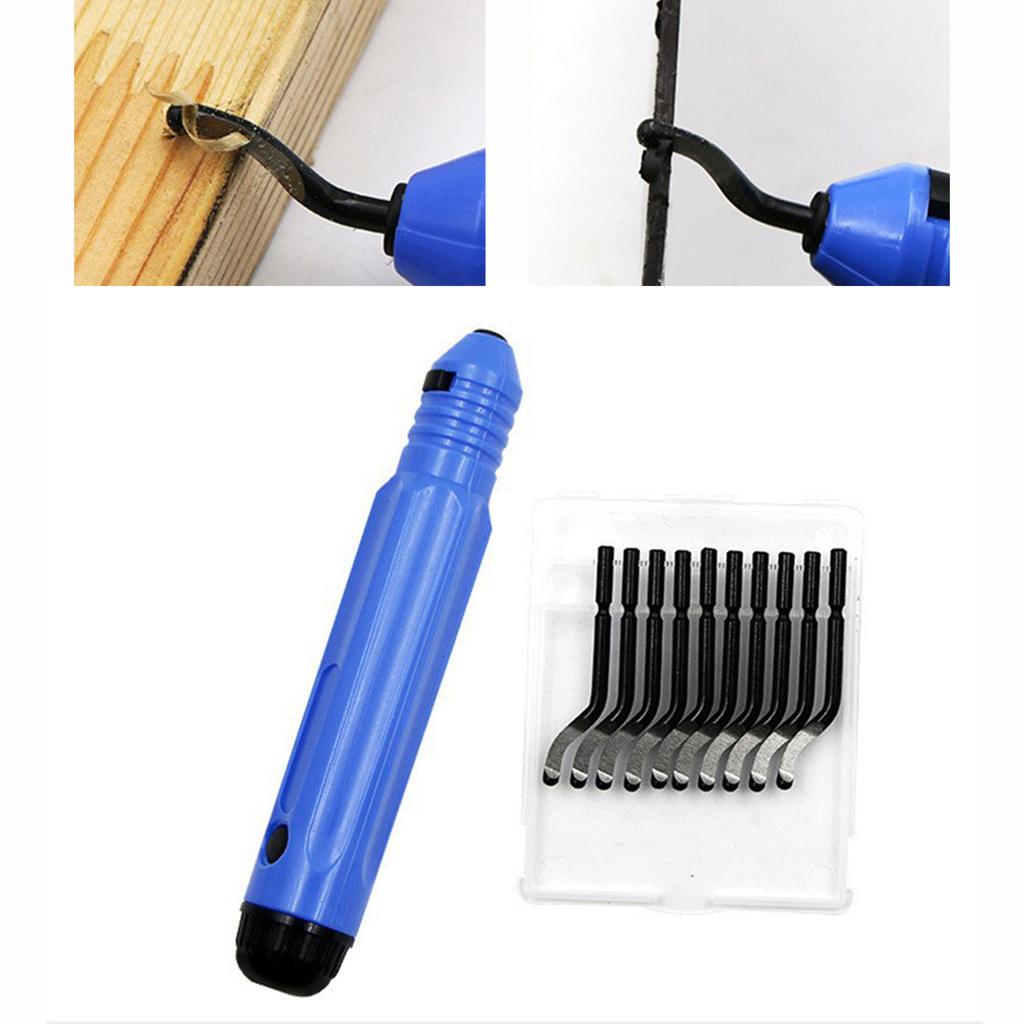 Deburring Tool Kits for Build Custom Furniture Rotary Deburr Blade Kits Multifunctional Trimming Knife Scrapers