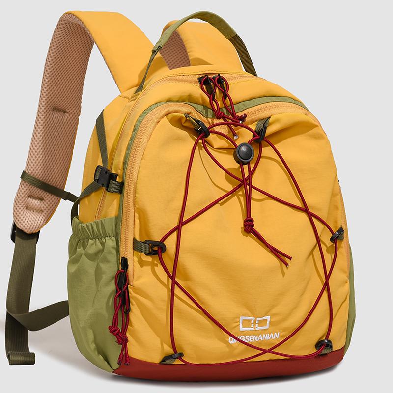 Zaino da Esterno Color Block per Donna, Design Traspirante Multiple Tasche, Ideale per Escursionismo e Viaggi