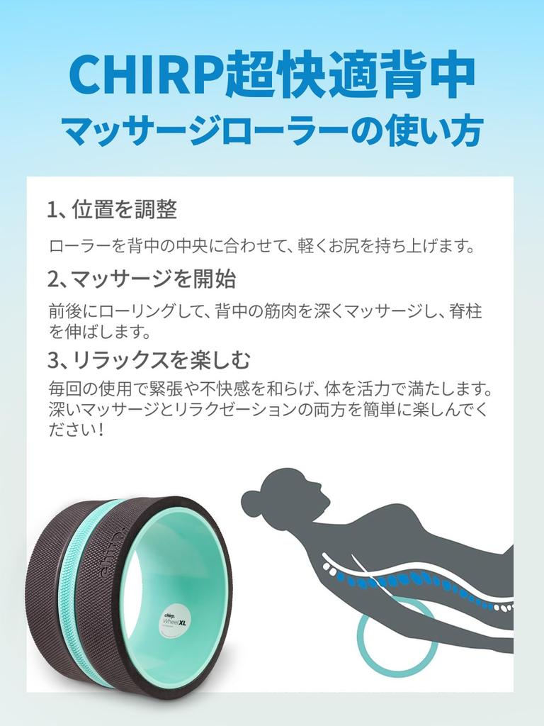 Chirp Wheel Foam Roller Yoga Wheel for Back Pain Deep Tissue Muscle Fascia Improve Flexibility Year Improve Flexibility XL - Relief, Massage, Roller,