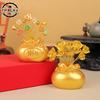 Chinese New Year Money Tree God Feng Shui Fa Cai Lucky Fortune Miniature Spring Festival Home Decorating Desktop Car Ornaments