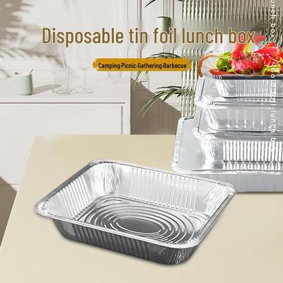 Rectangular Disposable Aluminum Foil Food Container