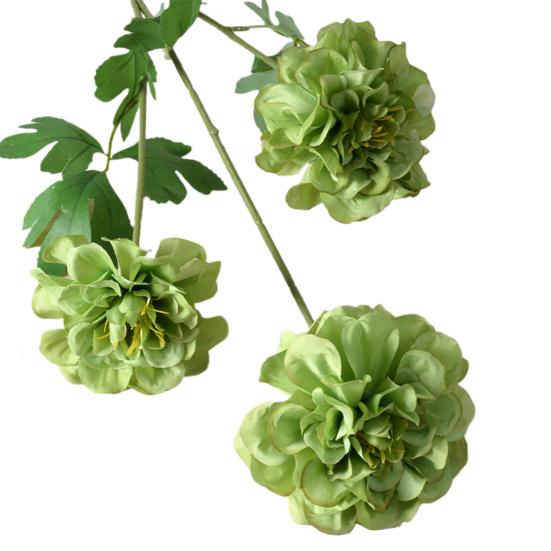Geranium Flowers UV Resistant Faux Silk Geranium Flower Bouquet with 3 Heads
