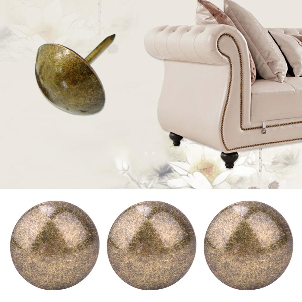 50PCS Thickened Upholstery Nails Tacks Stud Pushpin Round Head Decorative Thumbtack Hardware