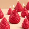 Strawberry Silicone Candle Mold 3D Fruit Craft DIY Baking Resin Chocolate Fondant Decorative Molds Handmade Party Supplies