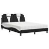 VidaXL Lit avec Matelas, Lit Rembourré avec Coussin de Tête de Lit, Lit Double, Lit Adulte, Meuble de Chambre à Coucher 3208801