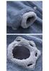 Stitch Cartoon Couple Pajamas - Autumn Winter Coral Fleece Long Robe Set for Men and Women