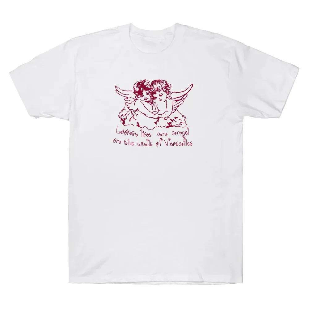 Olivia Drop Dead Y2K Aesthetic Print T Shirt Women Men Streetwear Fashion Cotton Casual Comfort Top Versailles Oversized T-shirt