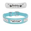 Leder Katzenhalsband Personalisiertes Katzenhalsband für Welpen Kleine Hunde Haustier Kätzchen Namensschild Halsband Kostenlose Gravur Verstellbar Haustierhalsbänder