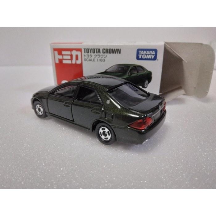 Tomica No. 32 Toyota Crown 1/63 Scale Diecast Car, Dark Green, Made In China