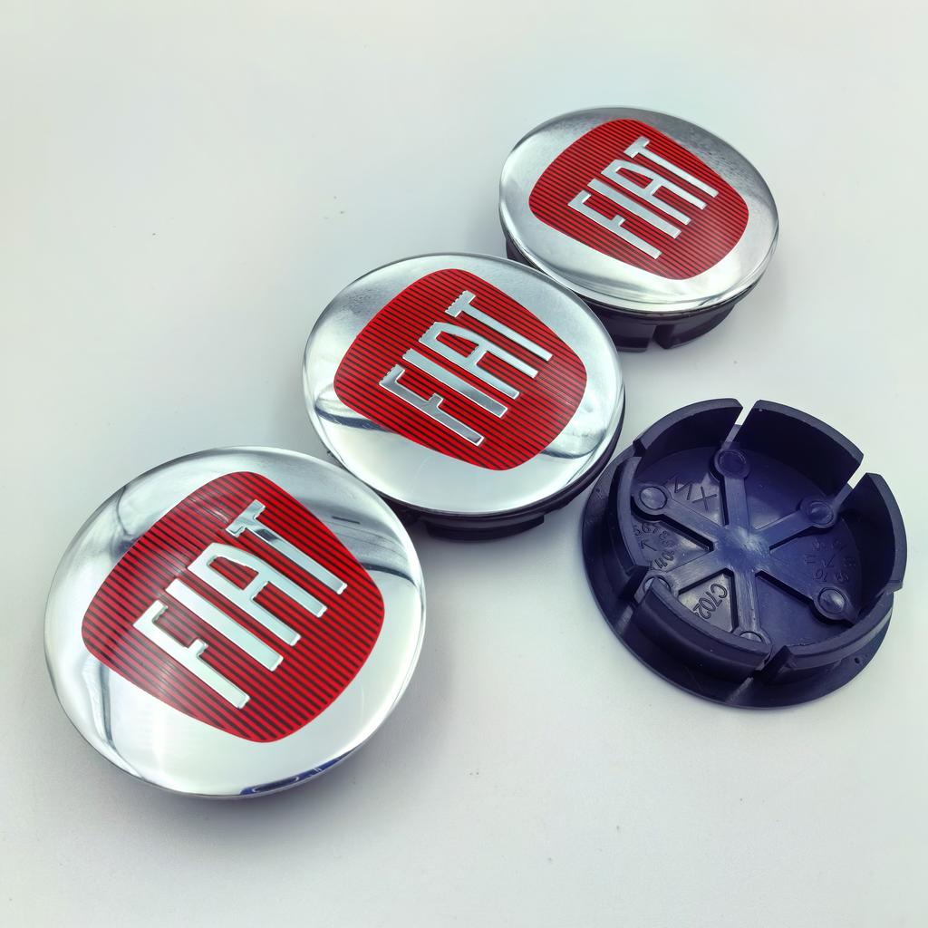 4 ks Krytky středů kol Fiat 500 50 mm Originální kryt ráfku Znak Odznak Doplňky pro styling auta