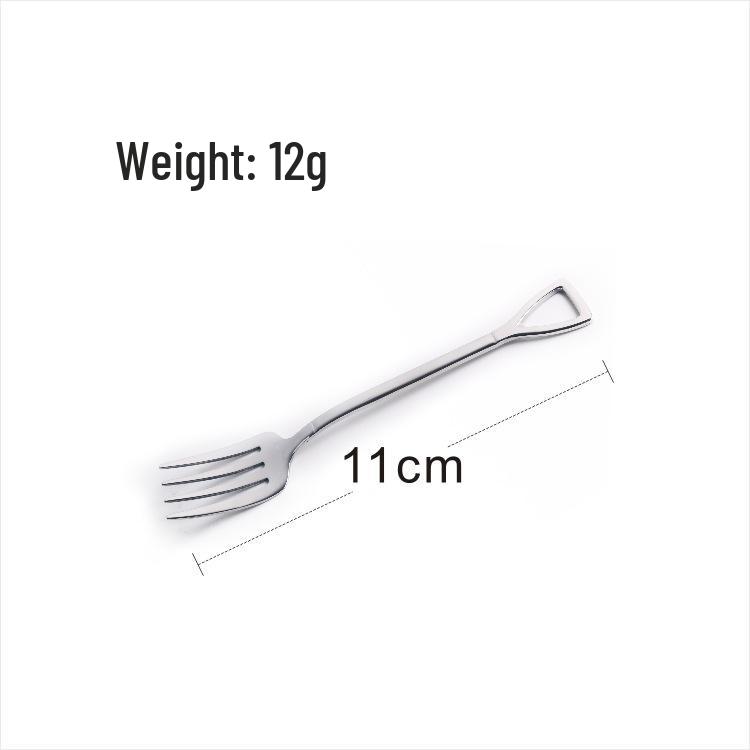 

304 Stainless Steel Creative Fork & Spoon Set: Portable Hotel Gift Style for Dessert & Milk Tea