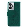 For Realme 14 5G Case PU Leather Wallet Phone Cover Butterfly Flower Imprint