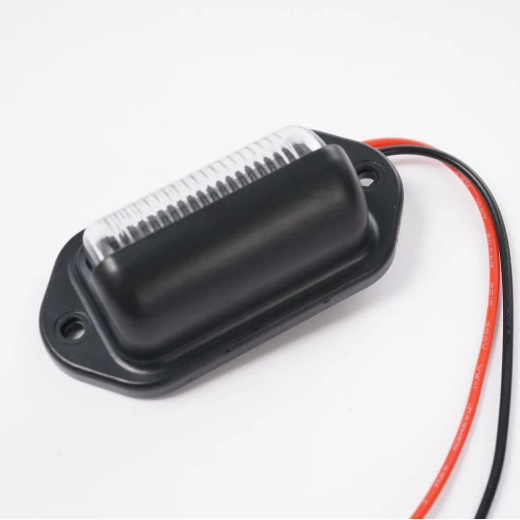 Universal 6 LED Car Truck License Plate Lights Truck RV Trailer Van Tail Lamp Waterproof Signal Lamp White Lighting Bulbs 12-24V