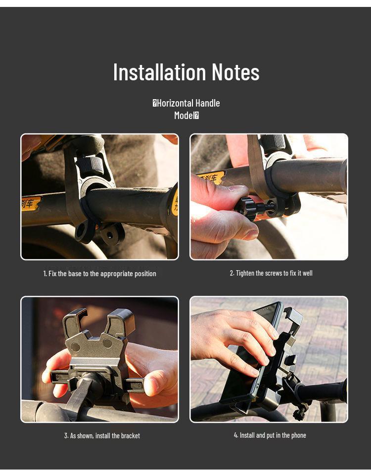 Electric Scooter & Bicycle Shockproof Phone Holder – Navigation Mount for Riders