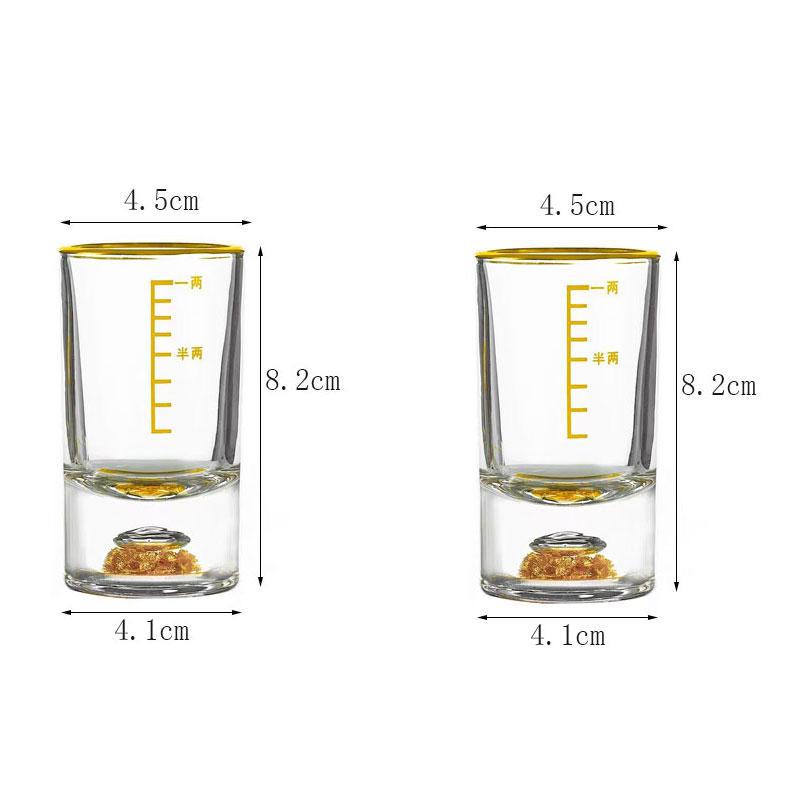 

2 шт. Креативный бокал для вина в форме золотой горы, Роскошные бокалы для вина, Высококлассный бокал для спиртных напитков с золотой фольгой, Рюмка, Рождественские подарки