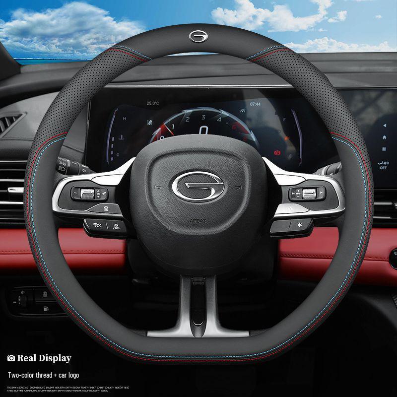 GAC Trumpchi Genuine Leather Steering Wheel Cover for GS4, GS3, GS5, AION V, M6, 8S, Mei 580, GA4, GA6, GS8.
