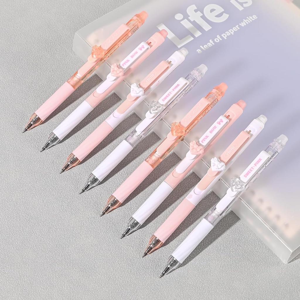 4pcs Erasable Gel Pen Set 0.5mm Black Ink Space Flower Panda Ballpoint Pens for Writing Student School Supplies Kids Gift
