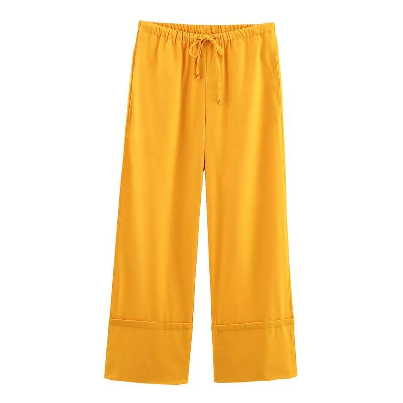 Araltay New Arrival Fashion Style Women's Clothing Fashion Linen Shirt Wide Leg Pants Suit 4786090 4786091