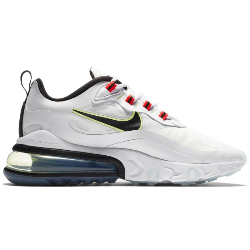 Nike Air Max 270 React White Crimson Women's Sneakers Casual Shoes CZ6685-100