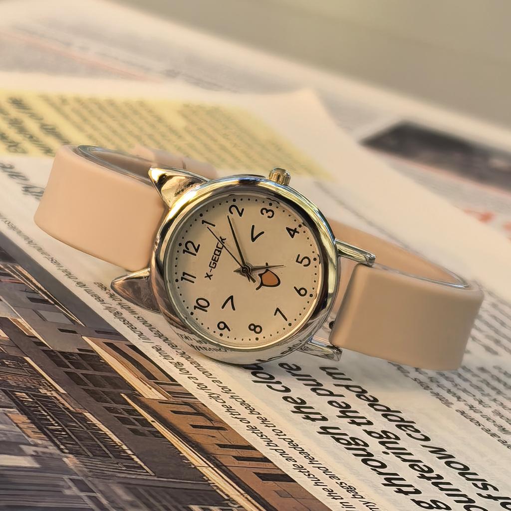Trendy Student Watch Female Niche Candy Color College Style Art Sense High Value Watch Birthday Gift Quartz Watch