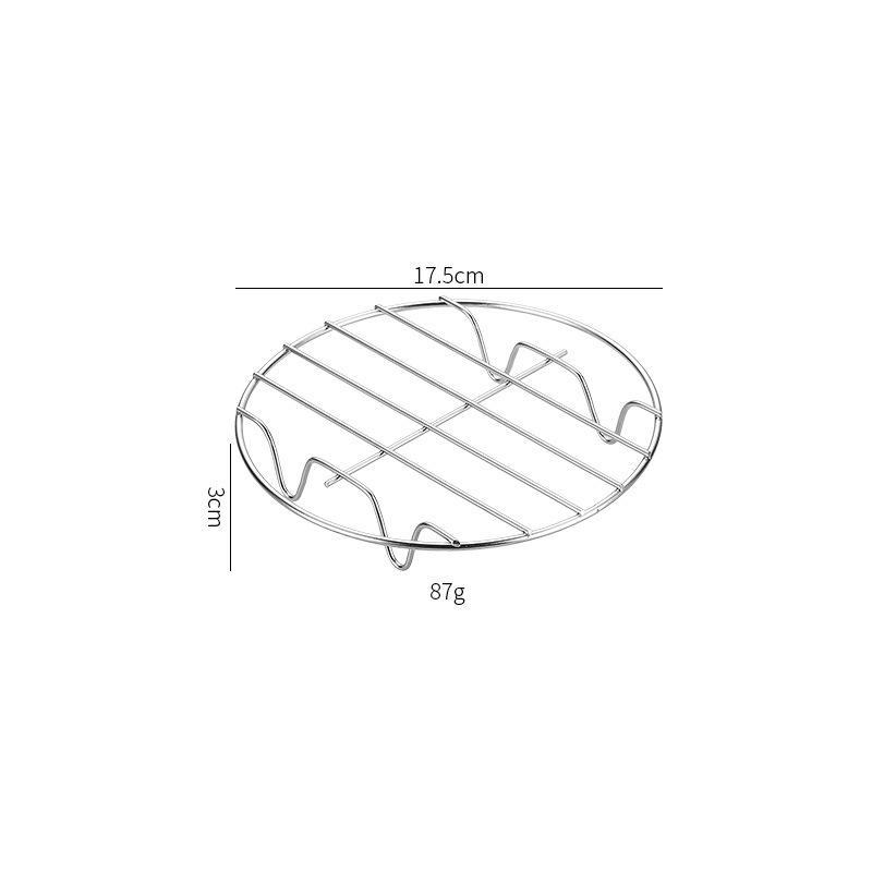 Air Fryer Backen Rack Metall Quadrat/Rund/Rechteck Ofen Grill Racks Airfryer Zubehör