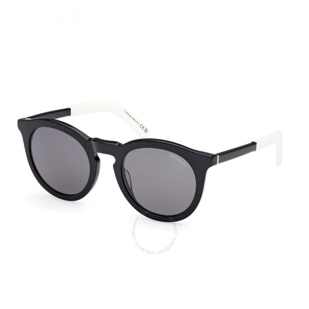 

Moncler Odeonn Polarized Smoke Round Unisex Sunglasses ML0291 01D 53
