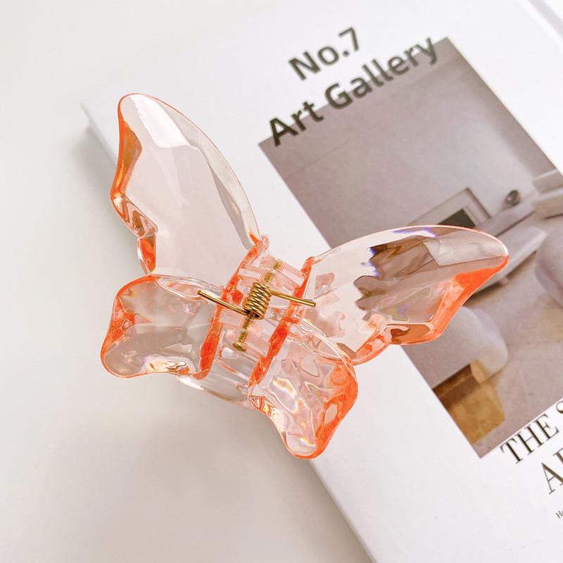 Elegant Handcrafted Plastic Hair Claw Clips In Vibrant Colors For Women