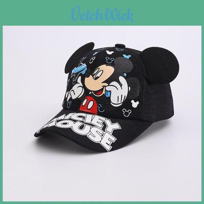 Kreslená dětská baseballová čepice Mickey Mouse z prodyšného polyesteru pro letní venkovní hru
