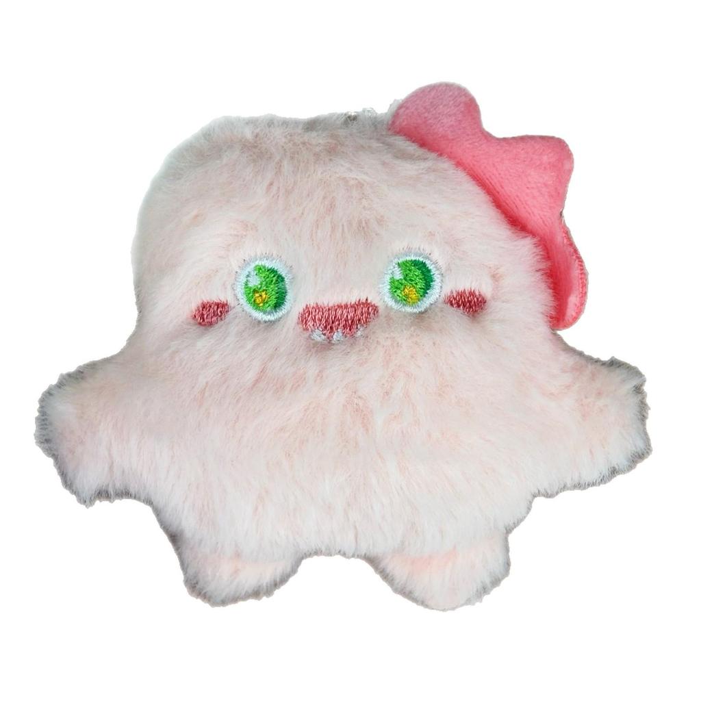 Cartoon Little Monster Plush Keychain: One-Eyed & Three-Eyed Monster Doll Pendant.