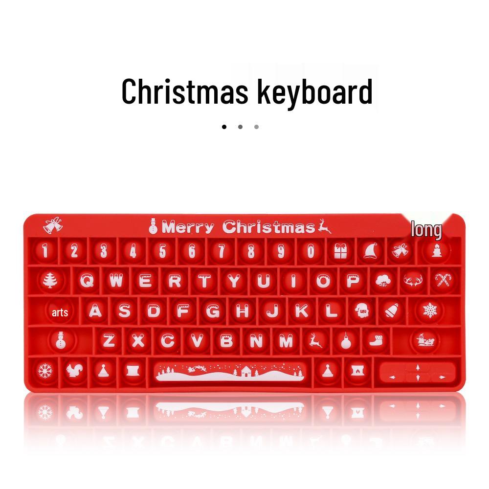 Silicone Educational Decompression Toy Calculator & Keyboard for Kids - Halloween & Christmas Theme