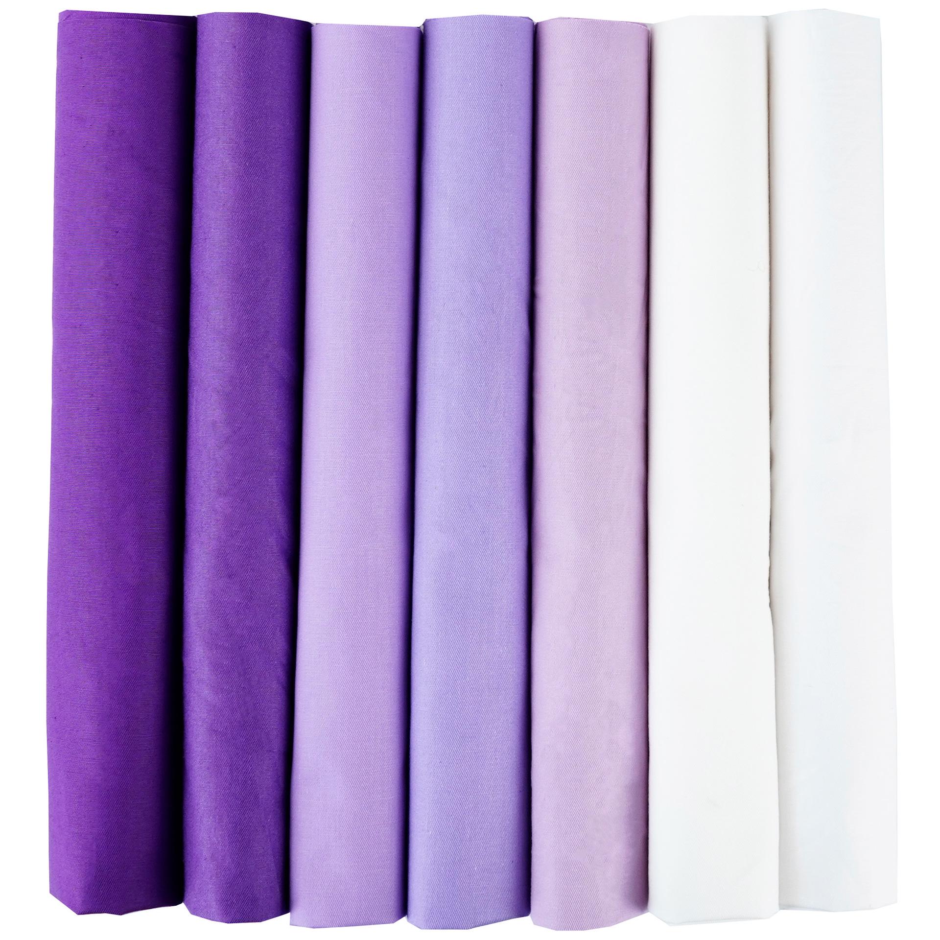 

Комплект из 7-цветной хлопковой ткани для пэчворка ручной работы - однотонные и узорчатые узоры из саржи