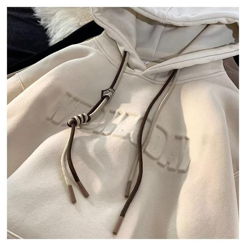 Men's And Women's Autumn And Winter Trend Loose And Plush Thick Hoodie