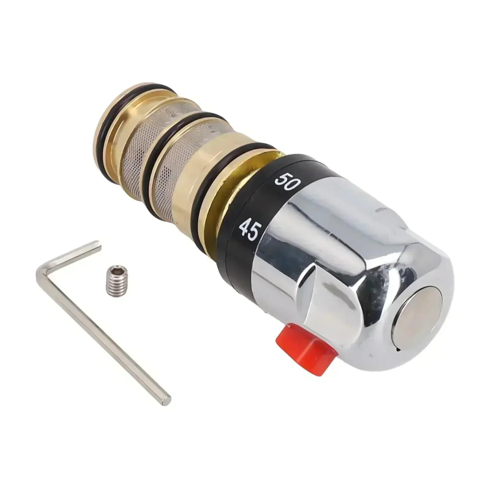 

Thermostatic Mixer Valve Repair Kit Cartridge Intelligent Saving Temperature Range Valve Handle 0.1-0.5Mpa Brass China Mainland