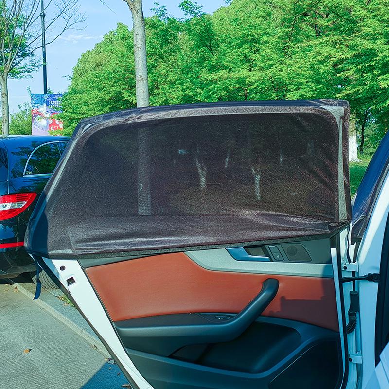 Magnetischer Auto-Fenster-Sonnenschutz & Insektennetz – Mückenschutz, UV-Schutz, Wärmeisolierung, Belüftung.