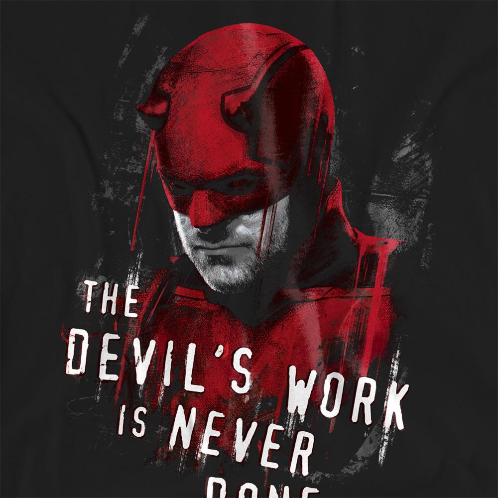 Daredevil Womens/Ladies Born Again The Devil´s Work Is Never Done T-Shirt