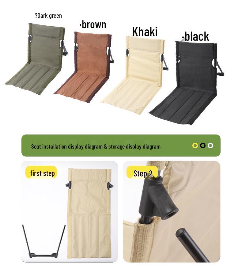 Breathable Mesh Folding Aluminum Camping Chair with Extended Backrest