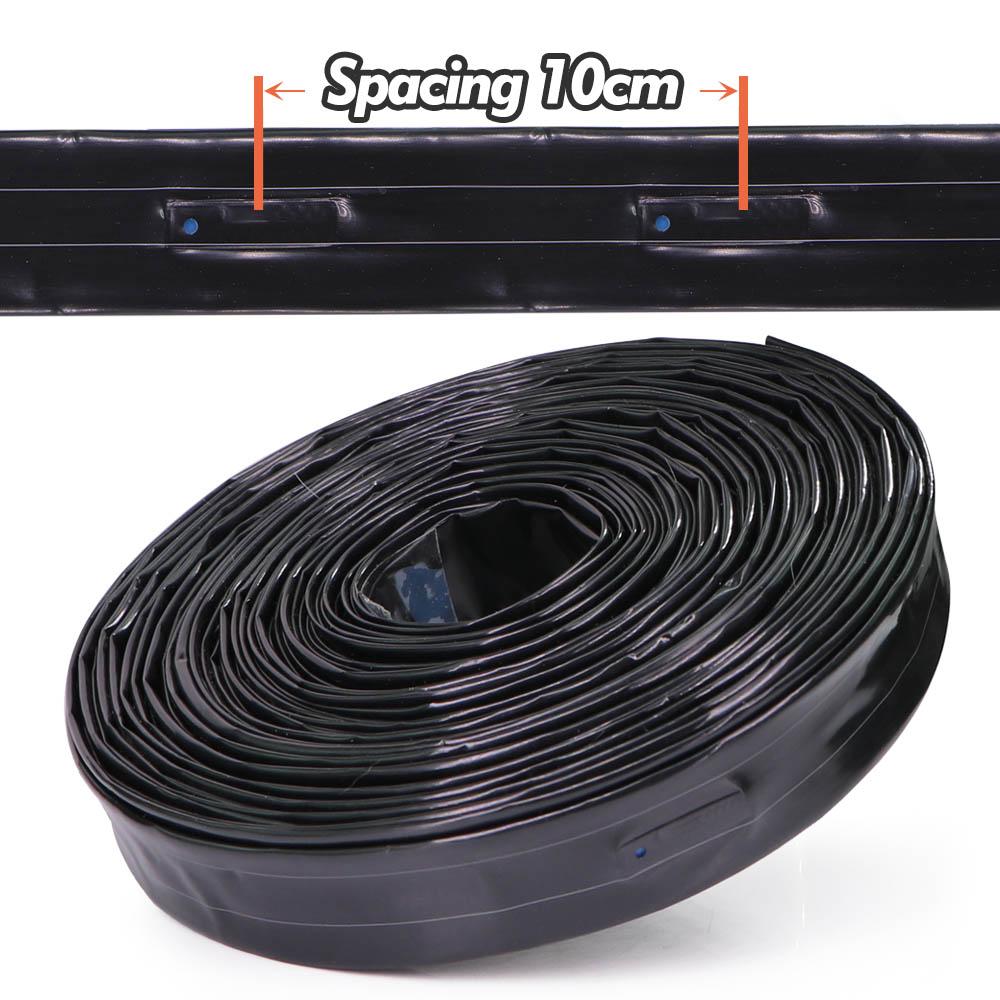 

100m Drip Tape 16mm PE Hose Spacing 10-30cm Garden Greenhouse Orchard Watering Farm Agricultural Irrigation Soaker Hose Dripper 16mm&100m-328FT