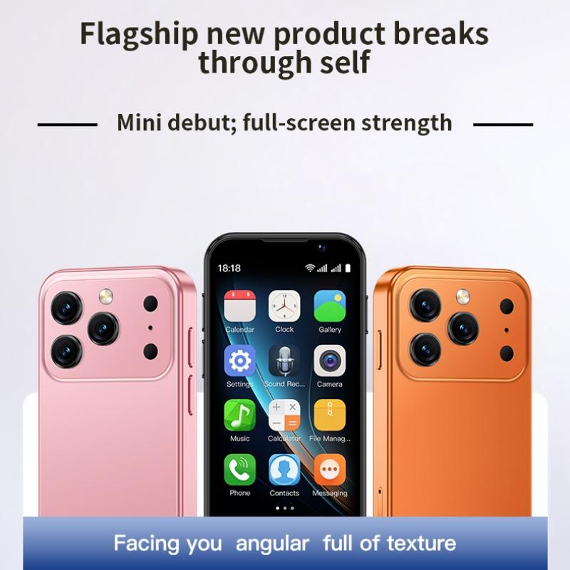 Soyes I17 Mini 3G Mini Smartphone 3.0inches HD Screen 2GB RAM 16GB ROM Dual SIM Type-C Pocket Small Android Cellphone Support Face Unlock