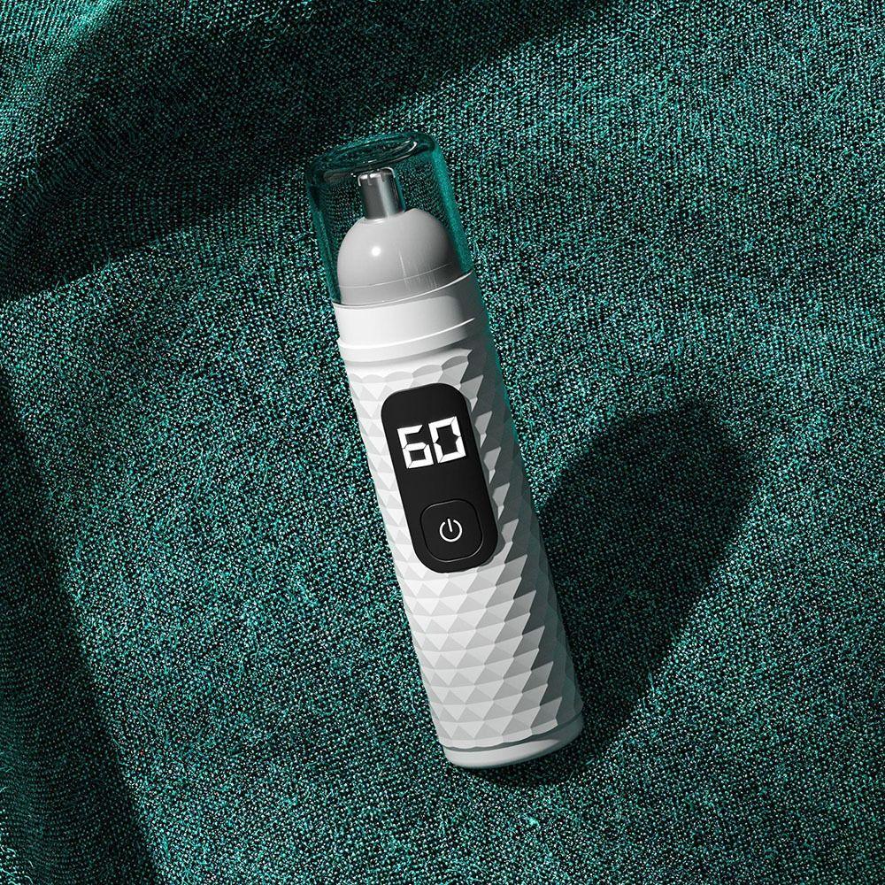 

Дисплей батареи носа триммер перезаряжаемый Vibrissa бритва простое удаление волос в носу мужчины