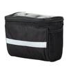 Bicycle Bag, Large-capacity Handlebar Bag, Cycling Equipment, Front Bag, Mobile Phone Touch Screen, Multi-function Front Universal Hanging Bag, Black