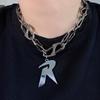Trendy Cross Rivet Tassel Pearl Choker Necklace