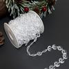 Transparent Beaded Chain Christmas Tree Ornament for Window and Home Décor