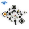 125PCS 25Values Tact Push Button Switch DIP SMD Micro Switch Micro Push Buttons Touch Component Kit, for TV Toys Home Use Button