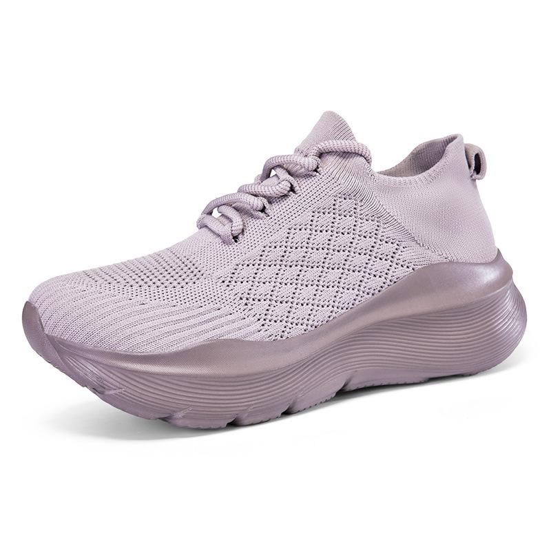 Women's casual sports shoes, the same fly-woven casual sports shoes for men and women, comfortable sports socks and dance shoes 2503