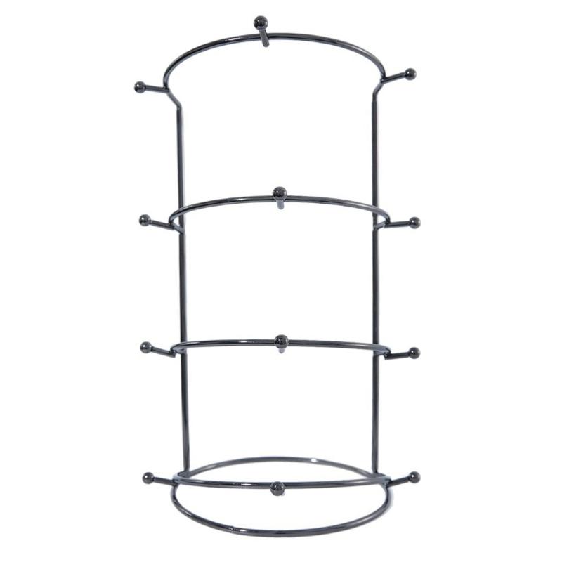 Elegant Detachable Crown Display Stand Sturdy Stainless Steel Frame Suitable for Secure Jewelry Exhibition Presentations