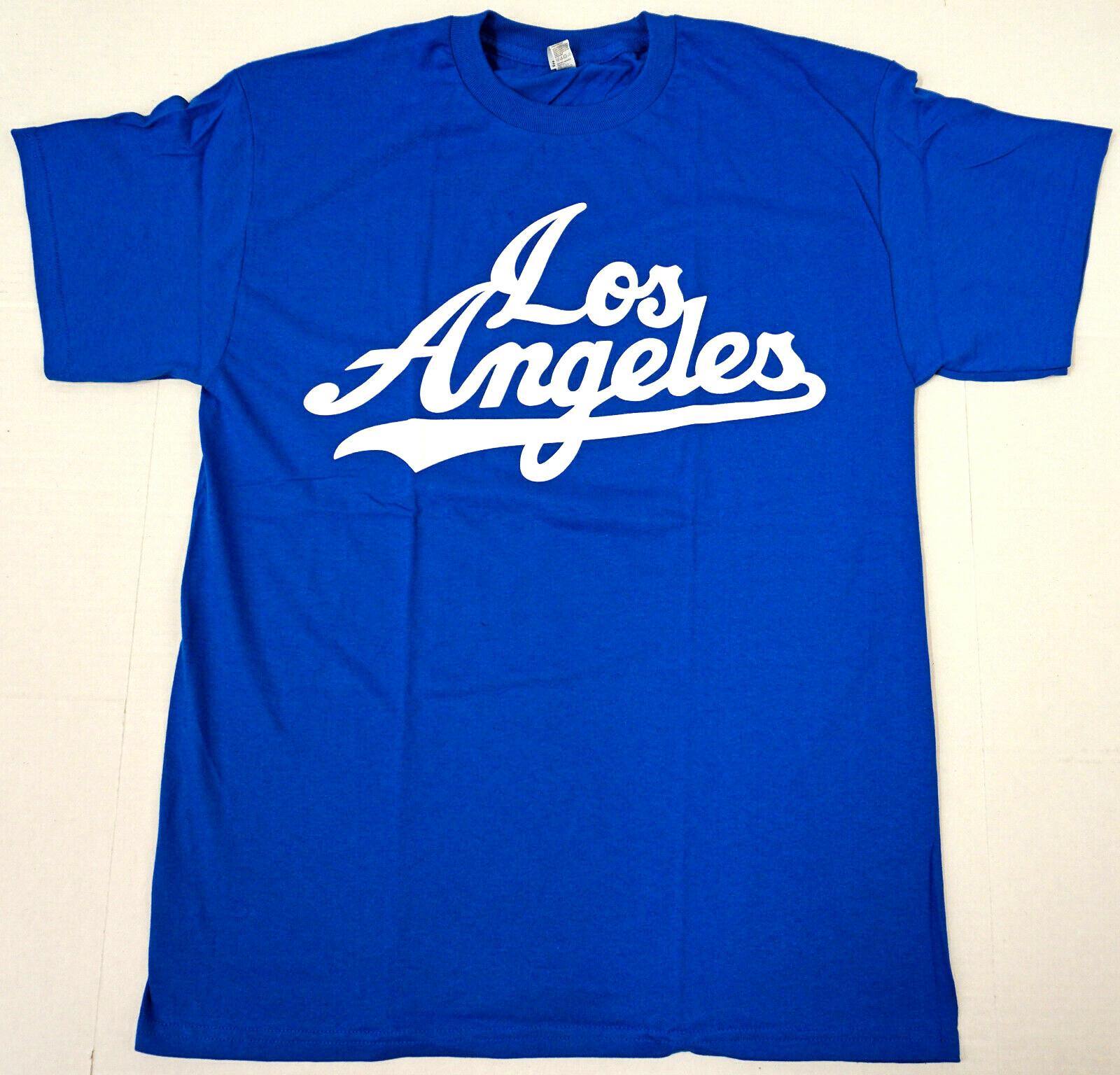 LOS ANGELES T-shirt LA City Of Angels Tee Adult Mens Blue New XXL