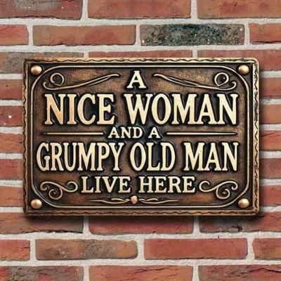 Vintage Humorous Metal Sign Funny Man Quote Rustic Wall Art 8x12 Inches Home Decor Gift