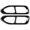 304 Stainless Steel Car Exhaust Tail Pipe Cover Trim For For BMW 7 Series G11 G12 730 740 750i 2016 2017 2018 (black)