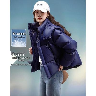 Women's Lightweight Detachable Sleeve Duck Down Jacket